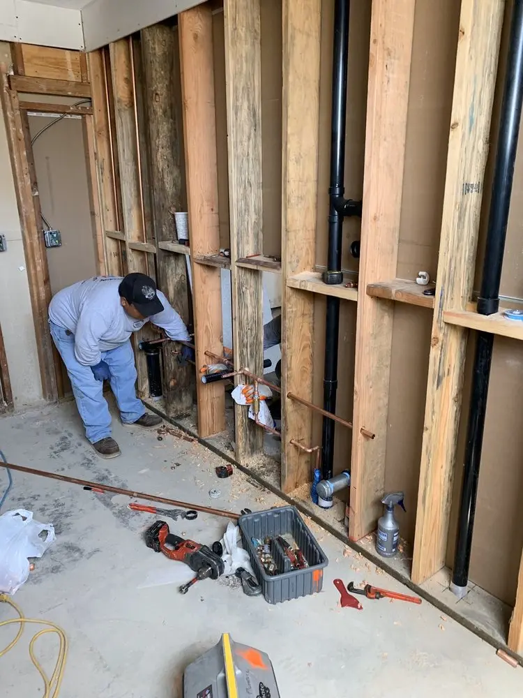 Commercial rough-in plumbing for Gas Line Repair in North Bend